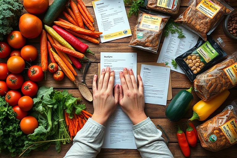 Overwhelming array of meal prep ingredients representing decision fatigue in home cooking.