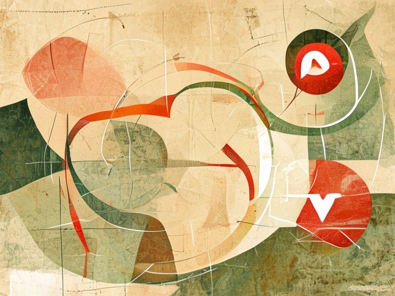Abstract artistic representation of the Hooked Model cycle using organic shapes and warm colors, illustrating the psychology of habit formation.